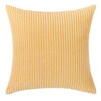 Corduroy Striped Throw Pillow Textured Decorative Cushion Cover