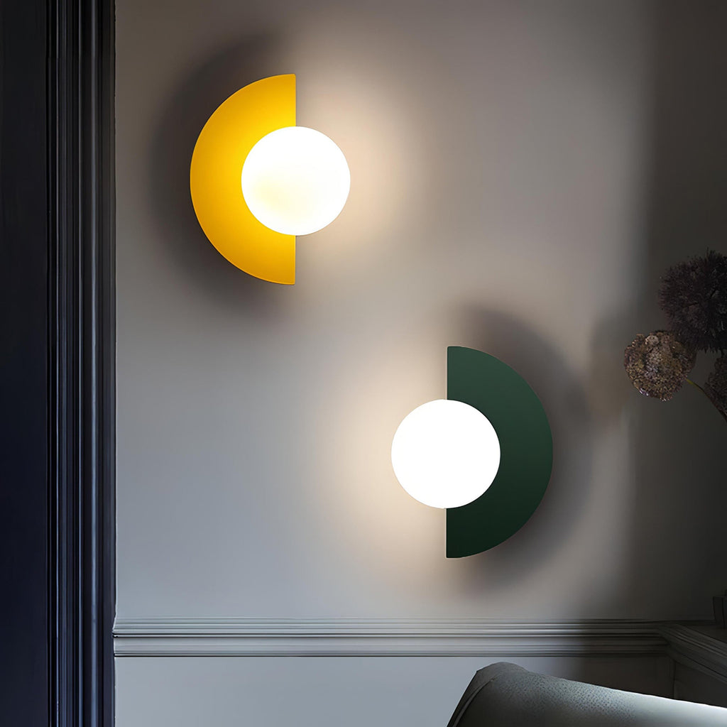 Semicircle Wall Lamp – Nordic Minimalist LED Design With Dimmable Control