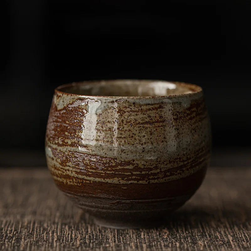 Espresso Cups Ceramic 80 ml | Handmade Rustic Stoneware | Heat Retaining Dishwasher and Microwave Safe Lead-Free Set