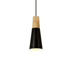 Scandinavian Wood Metal Pendant Light