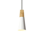 Scandinavian Wood Metal Pendant Light