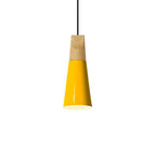 Scandinavian Wood Metal Pendant Light