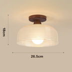 Minimalist Ribbed Glass Ceiling Light