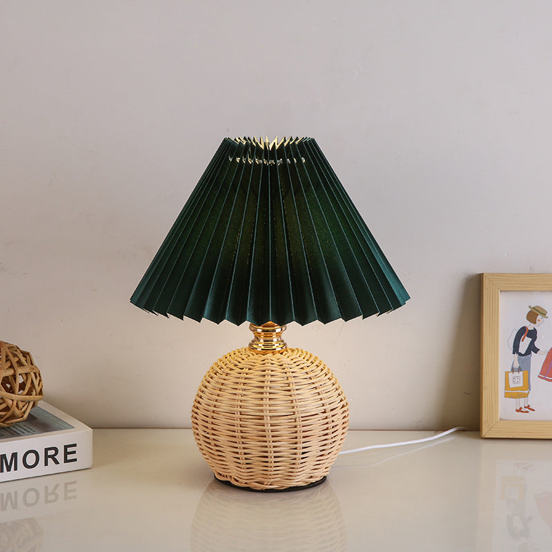 Nordic Rattan Table Lamp