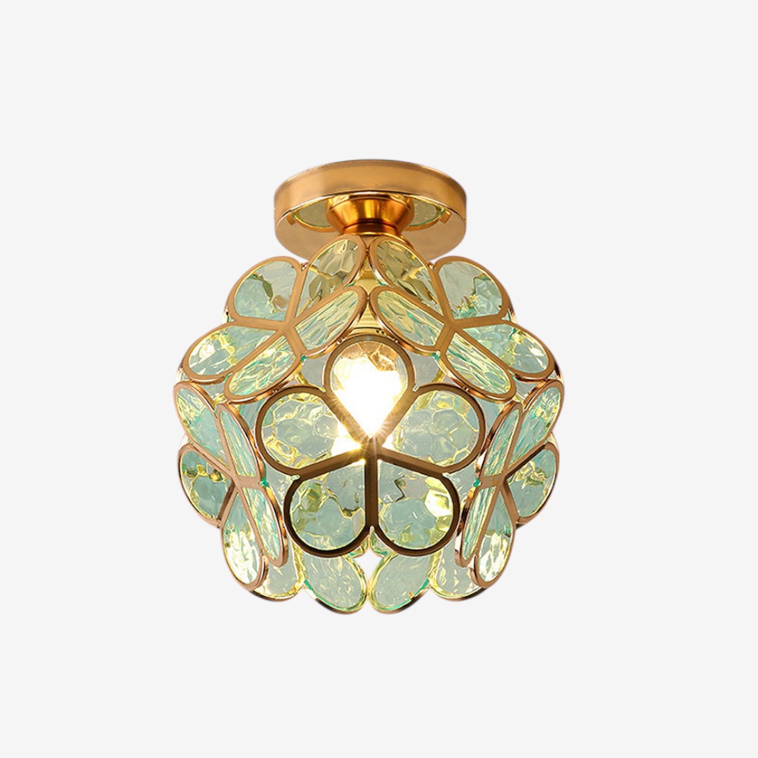 Green Glass Retro Pendant Lamp – Lismeno Vintage Style