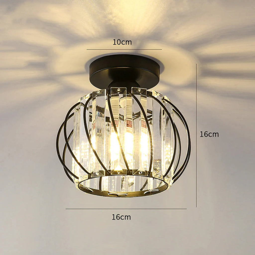 Vintage Crystal Ceiling Light
