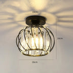 Vintage Crystal Ceiling Light