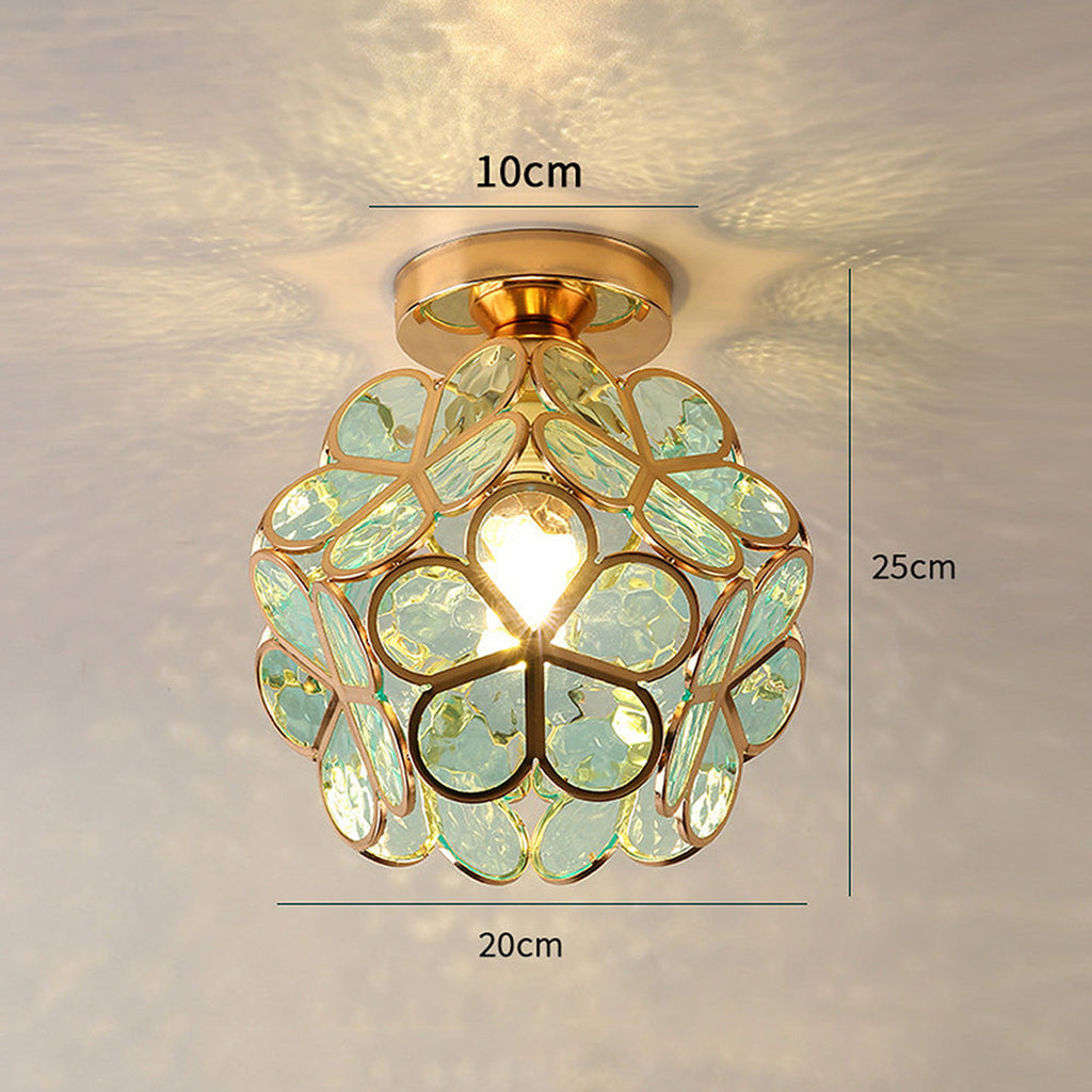 Green Glass Retro Pendant Lamp – Lismeno Vintage Style
