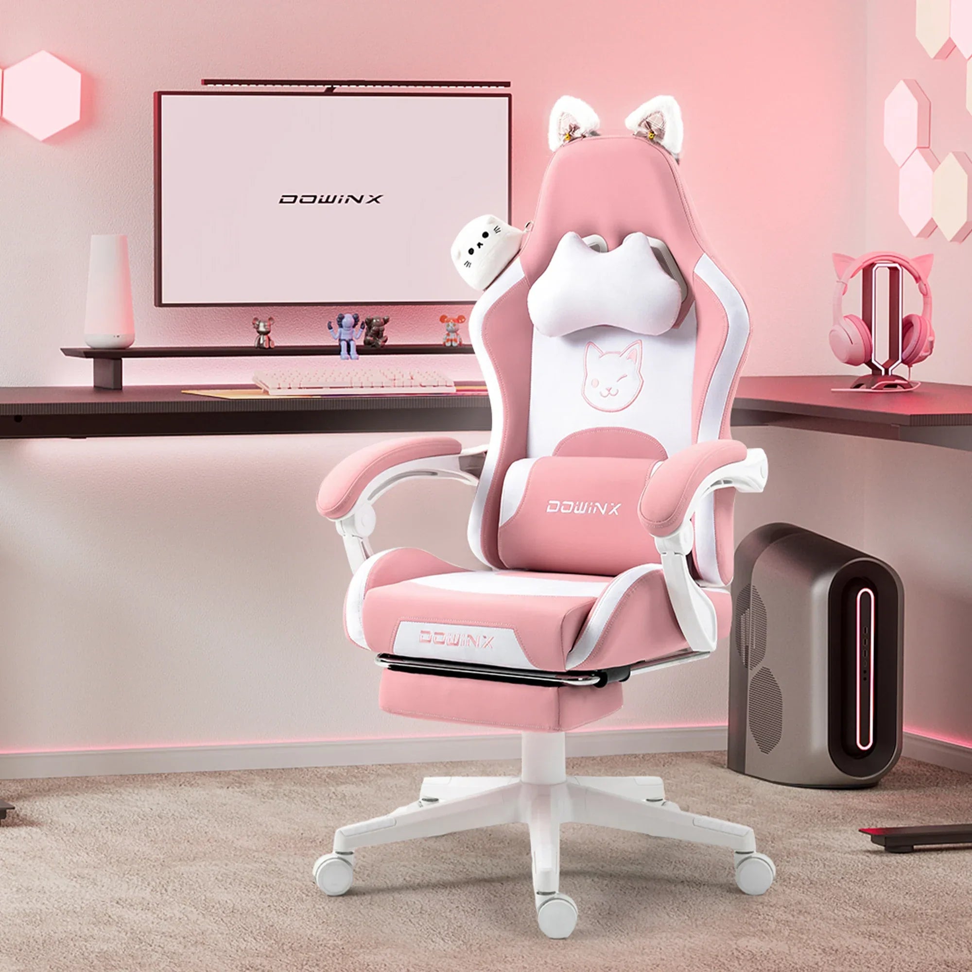 Cat Ear Gaming Chair Ergonomic Computer Chair