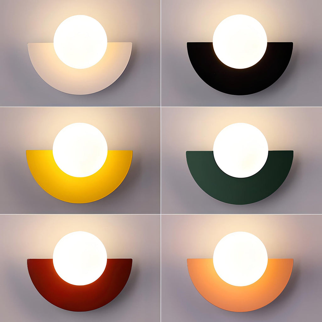 Semicircle Wall Lamp – Nordic Minimalist LED Design With Dimmable Control
