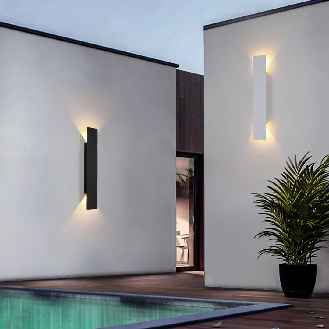 Waterproof LED Strip Wall Lamp – Slim Architectural Up Down Exterior Design