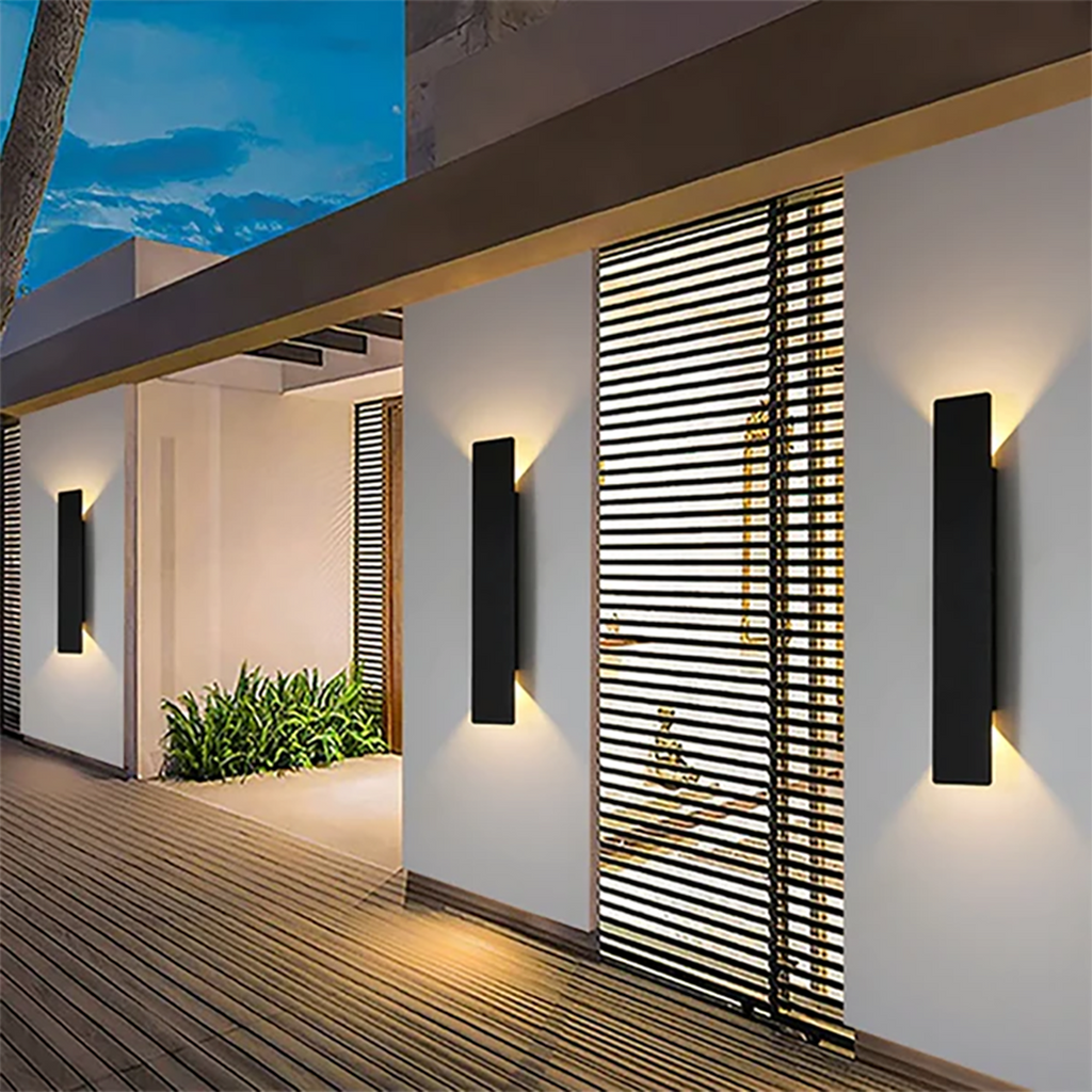 Waterproof LED Strip Wall Lamp – Slim Architectural Up Down Exterior Design