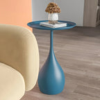 Mobile Round Side Table with Light Luxury Mini Design for Sofa or Bed