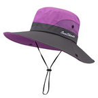 UV Protection Sun Hat with Wide Brim | Lightweight Breathable Summer Beach Hat for Outdoor Sun Protection and Travel