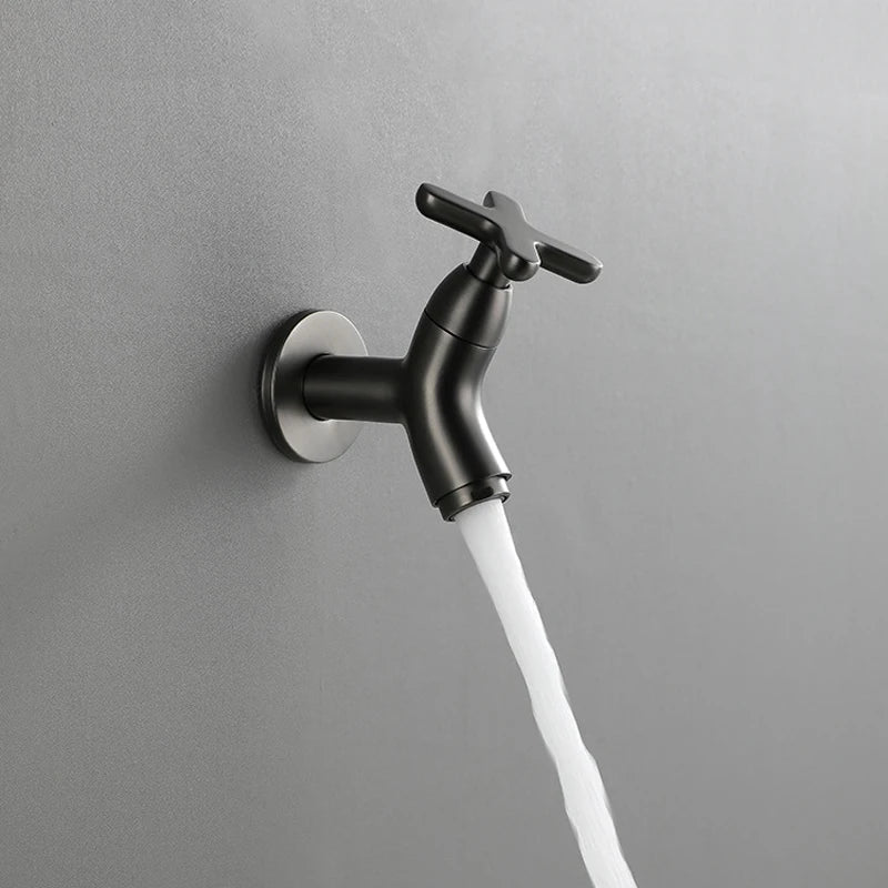 Wall-Mounted Cold Water Brass Tap