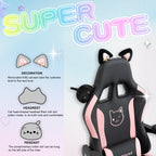 Cat Ear Gaming Chair Ergonomic Computer Chair
