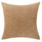 Corduroy Striped Throw Pillow Textured Decorative Cushion Cover