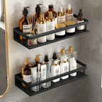 Shower Shelf Aluminum Rustproof Wall Mounted Storage | Single Tier Design | Moisture Resistant Bathroom Organizer