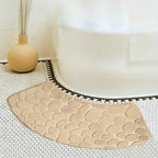 Curved Thickened Non-slip Bath Mat for Shower and Toilet Floor