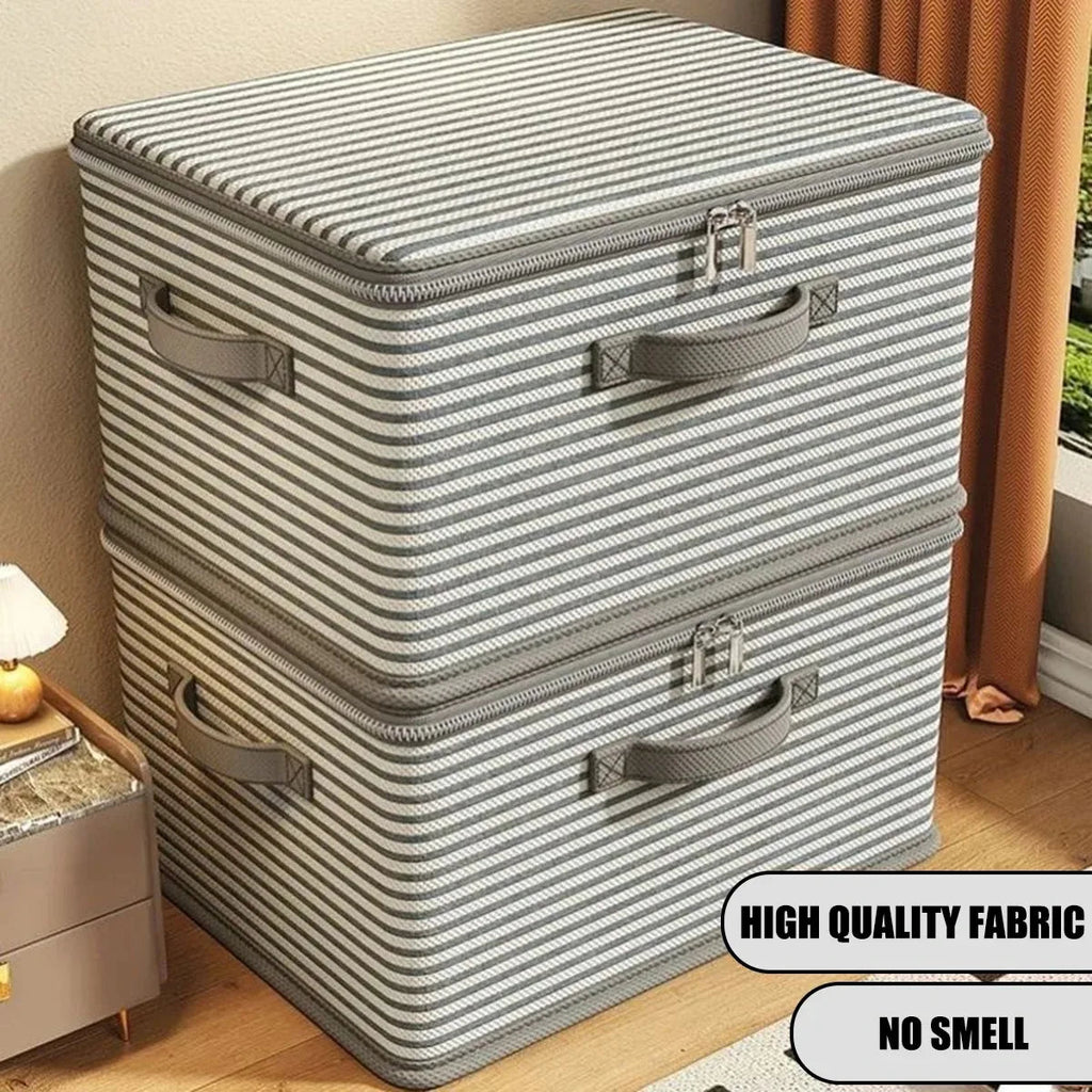 Large Foldable Storage Box with Zipper
