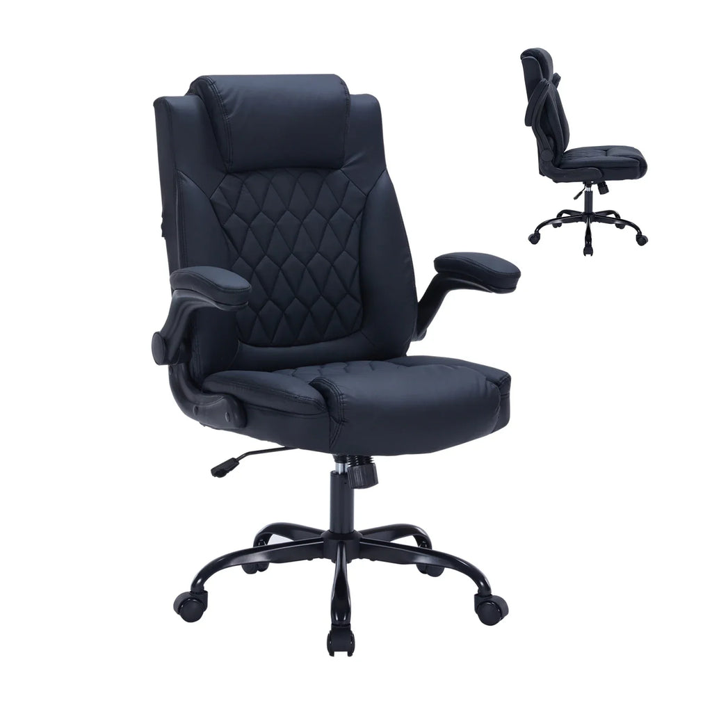 Ergonomic Executive Office Chair Padded Leather Desk Chair