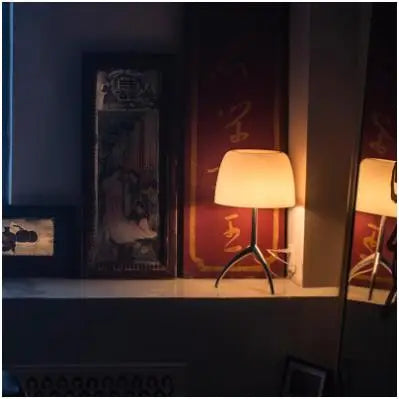 Tripod Desk Lamp Metal Construction | Bauhaus Style Home Office Lighting | Stable Base for Focused Reading Study and Work Tasks