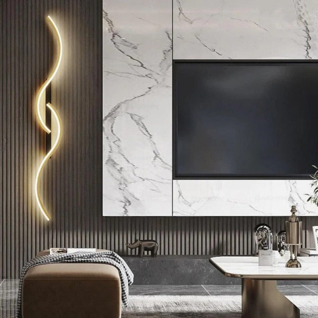Contemporary Curved LED Wall Light
