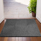 3D Groove Doormat - Wear-Resistant Polyester with Non-Slip for Indoor and Outdoor Use