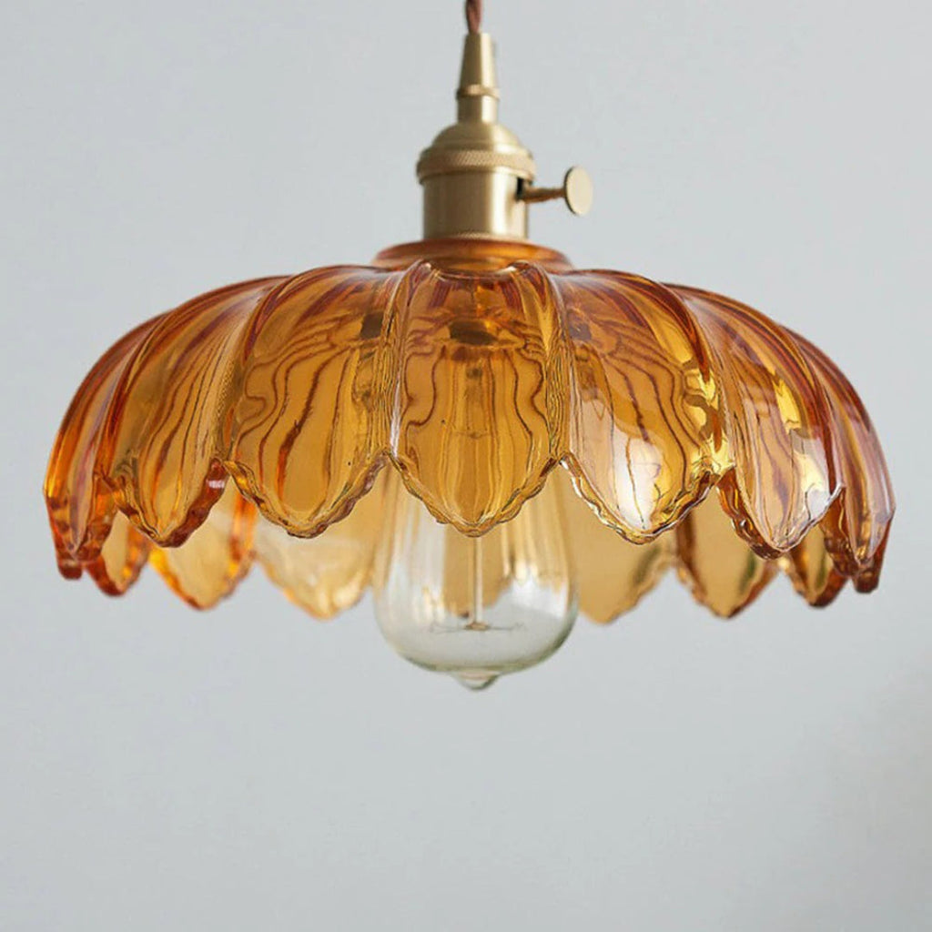 Retro Floral Pendant Light
