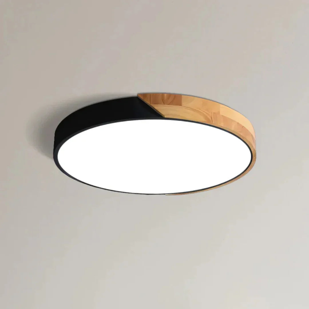 Nordic Wooden Round Ceiling Light
