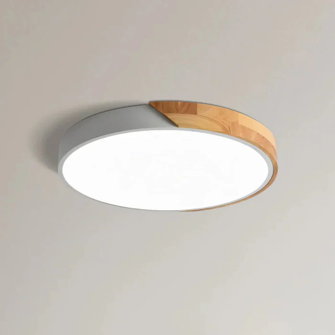 Nordic Wooden Round Ceiling Light