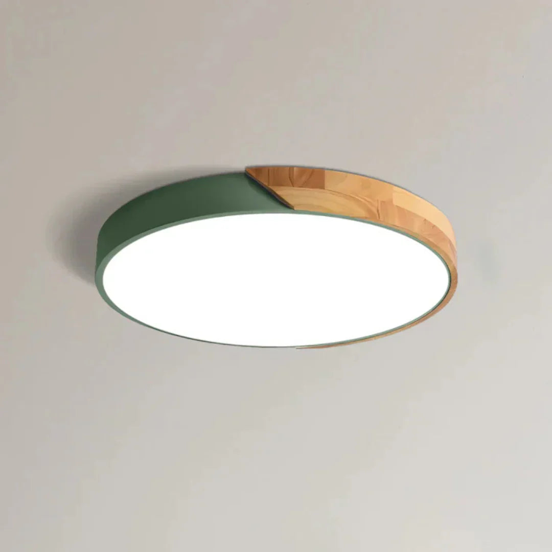 Nordic Wooden Round Ceiling Light
