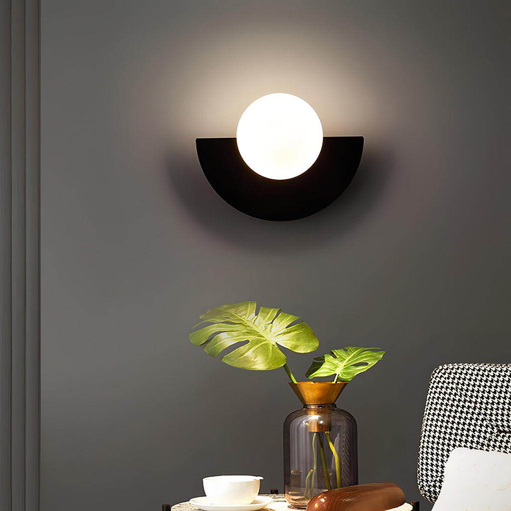 Semicircle Wall Lamp – Nordic Minimalist LED Design With Dimmable Control