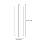 Indoor Wall Lamp Aluminium and Resin Integrated LED Warm Light | Triac Dimming Compatible Lighting for Living Room and Bedroom