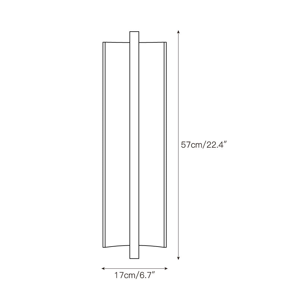 Indoor Wall Lamp Aluminium and Resin Integrated LED Warm Light | Triac Dimming Compatible Lighting for Living Room and Bedroom