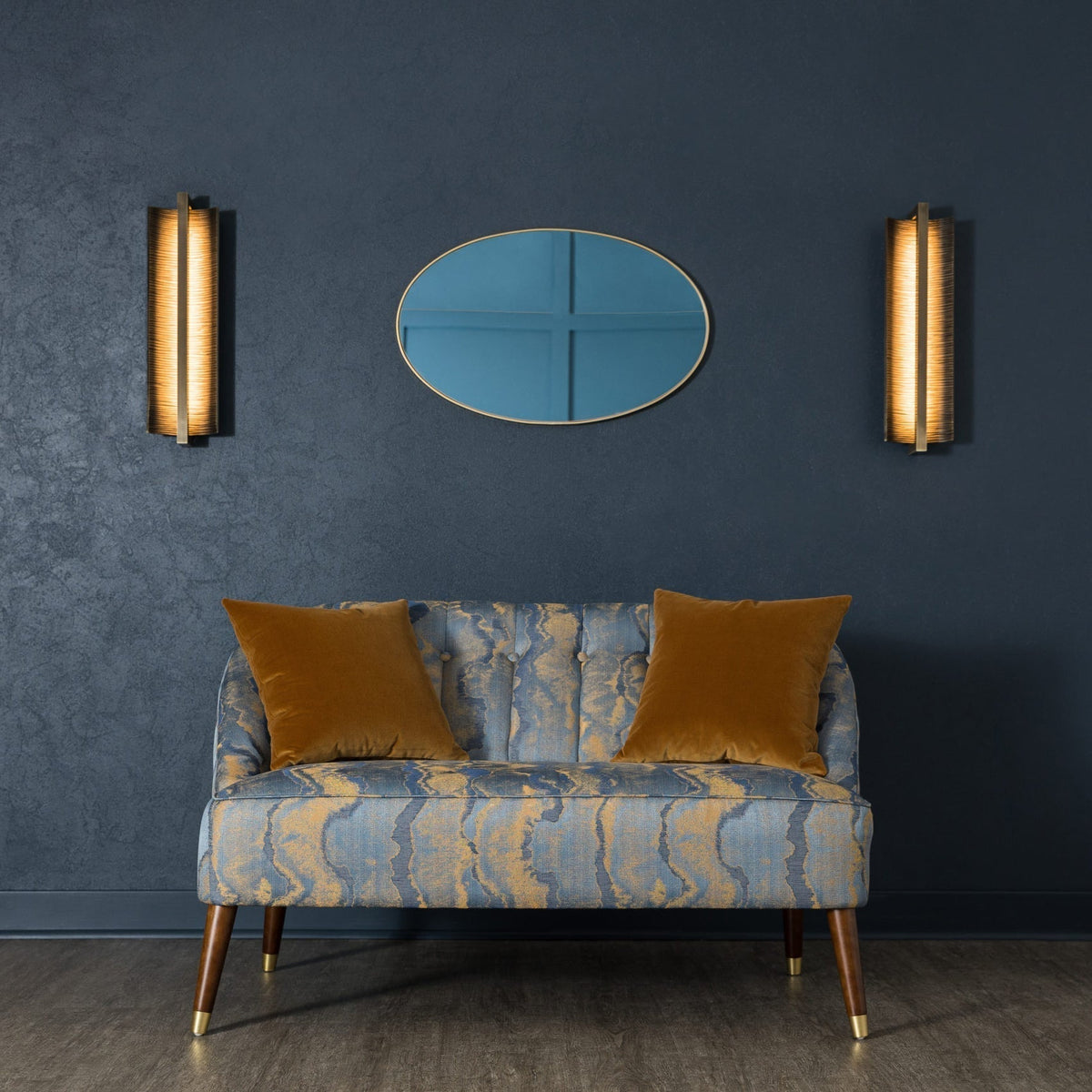 Indoor Wall Lamp Aluminium and Resin Integrated LED Warm Light | Triac Dimming Compatible Lighting for Living Room and Bedroom