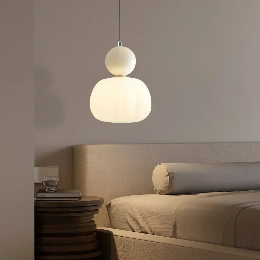 Scandinavian Glass Globe Pendant Light