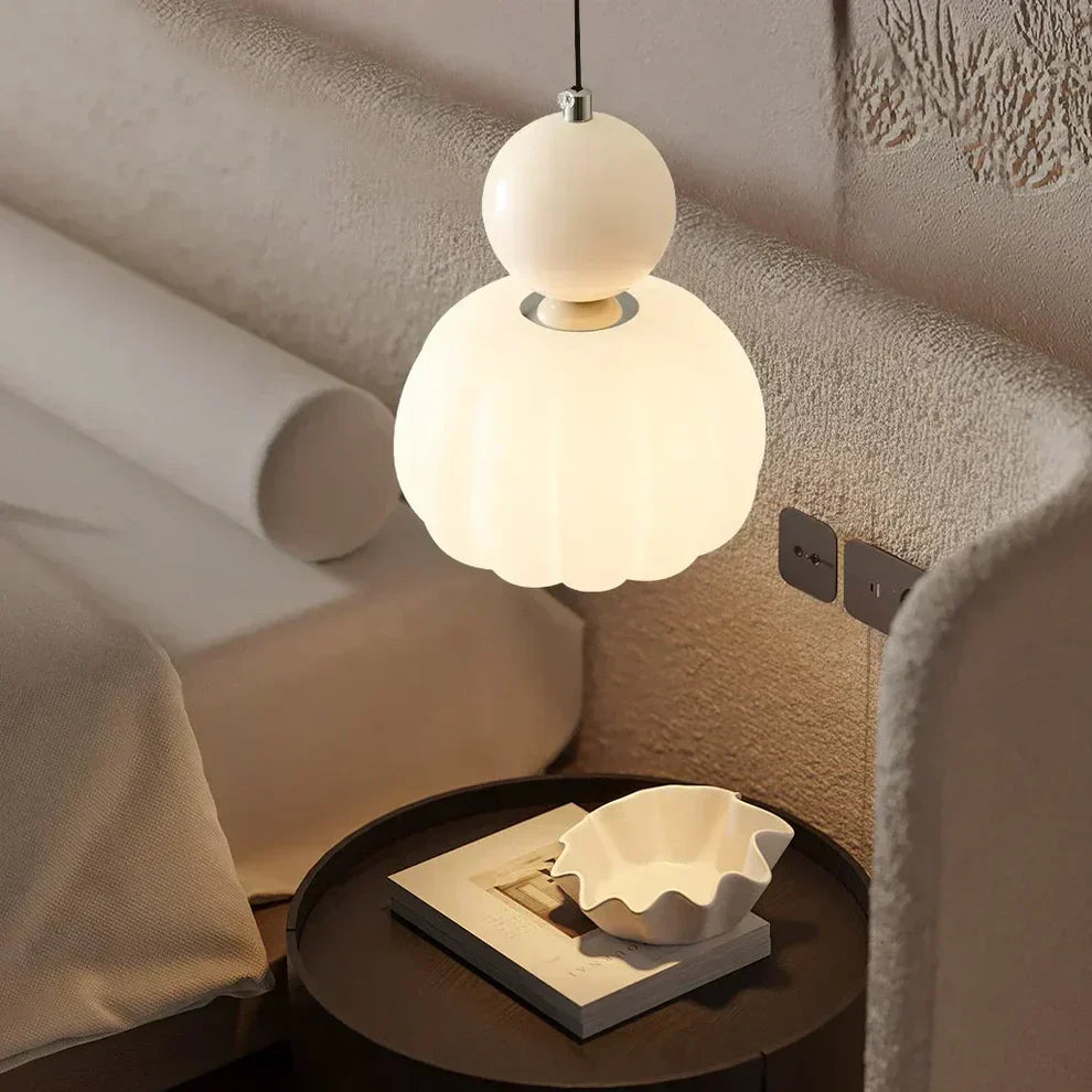 Scandinavian Glass Globe Pendant Light