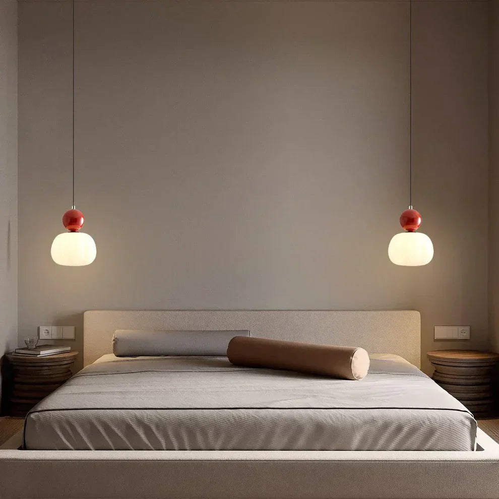 Scandinavian Glass Globe Pendant Light
