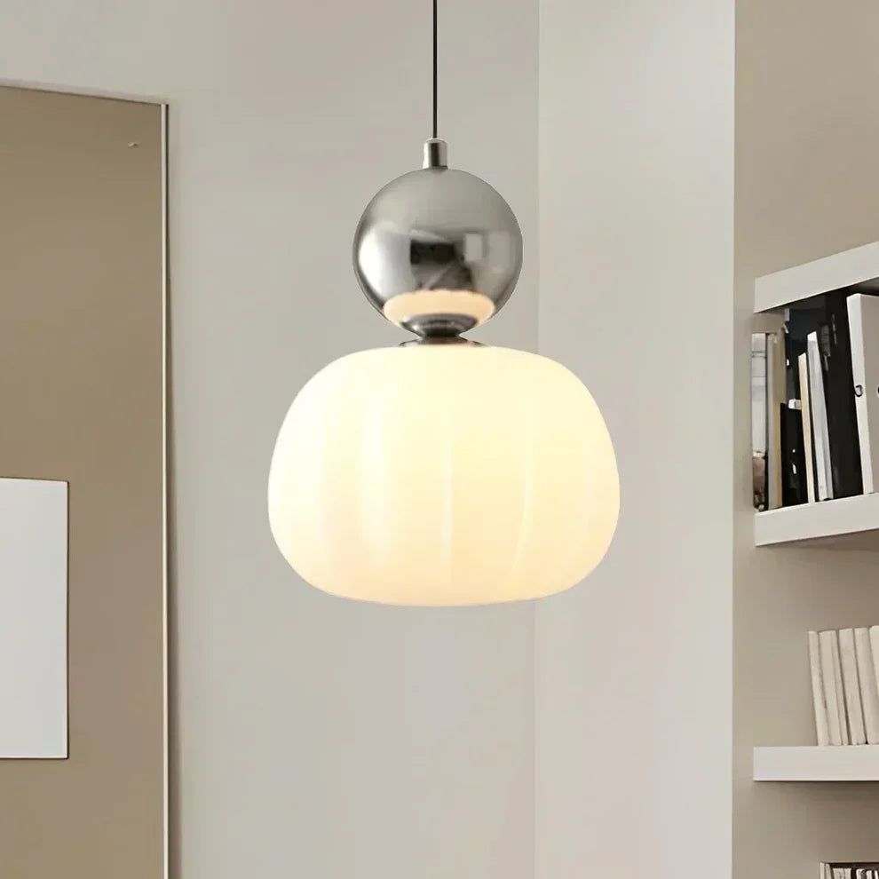 Scandinavian Glass Globe Pendant Light