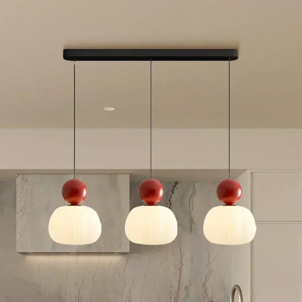 Scandinavian Glass Globe Pendant Light