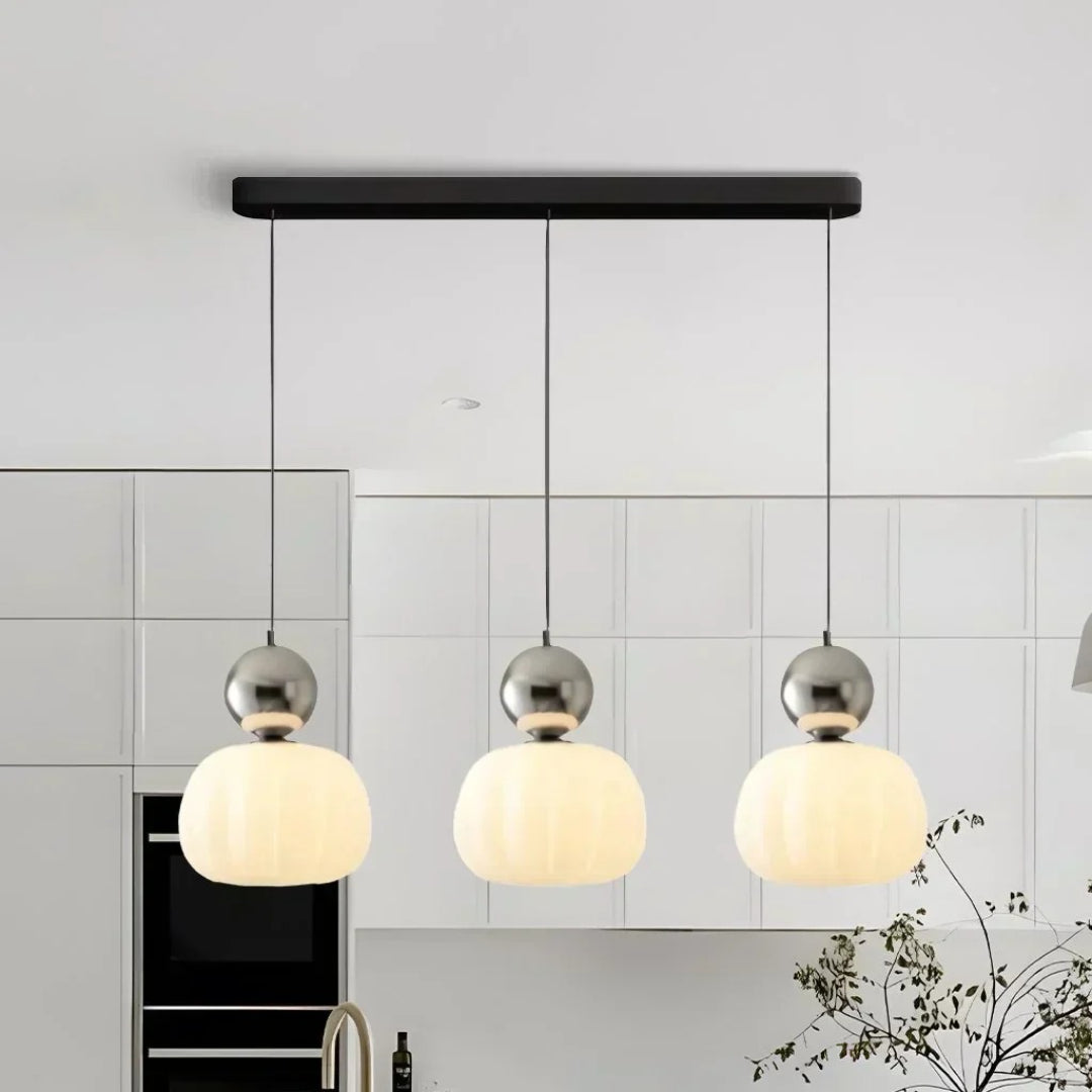 Round Glass Globe Pendant Light