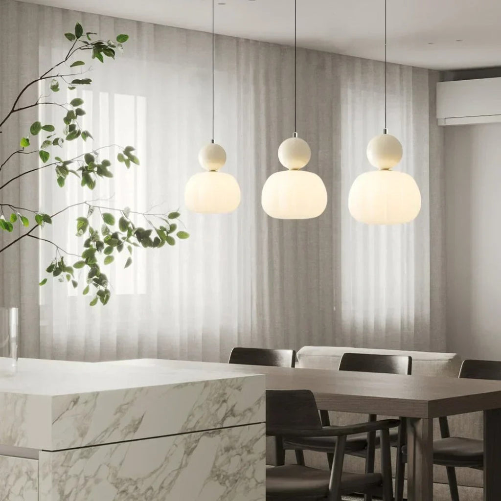 Round Glass Globe Pendant Light