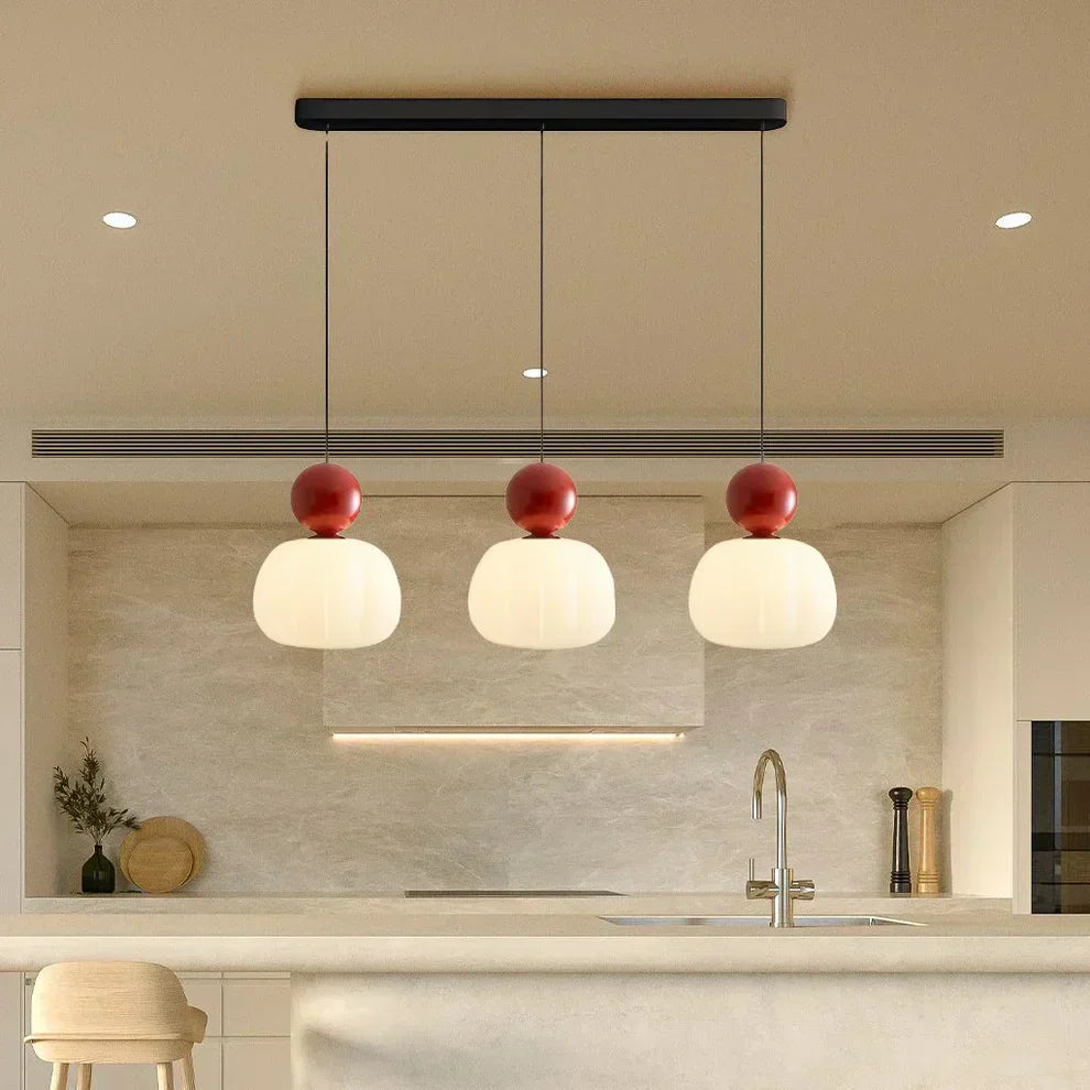 Scandinavian Glass Globe Pendant Light