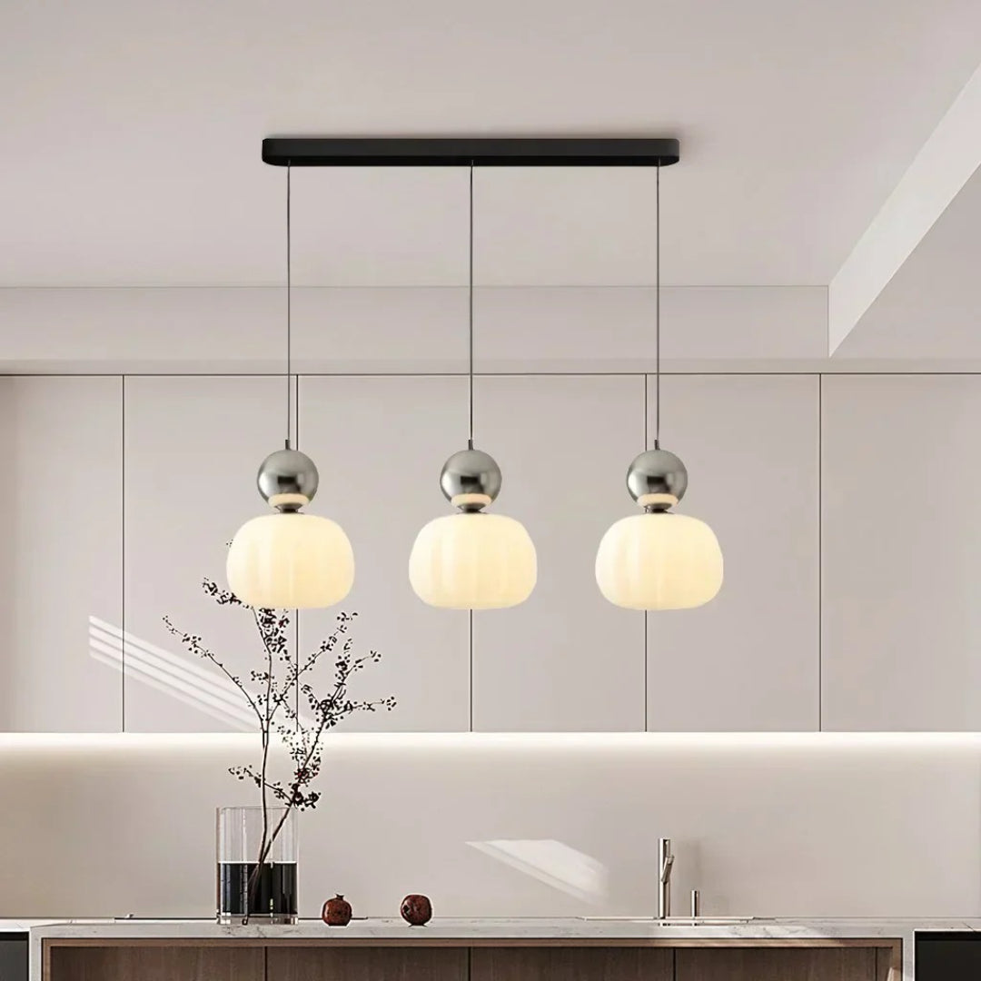 Round Glass Globe Pendant Light