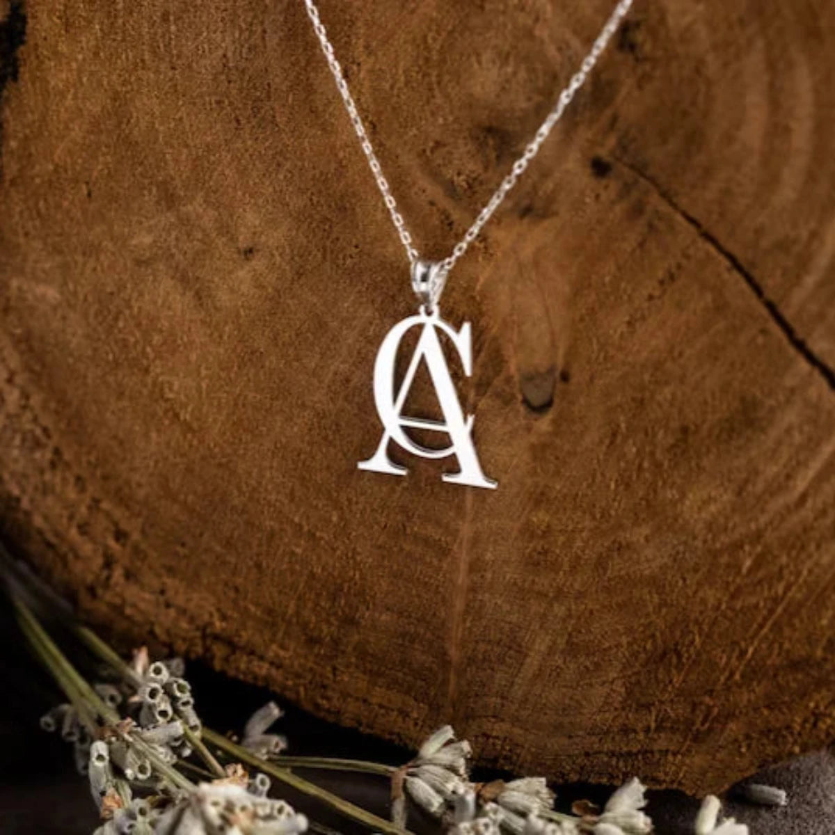 Custom Initial Necklace for Women - Personalized Letter Pendant in Stainless Steel - Minimalist Everyday Jewelry Gift