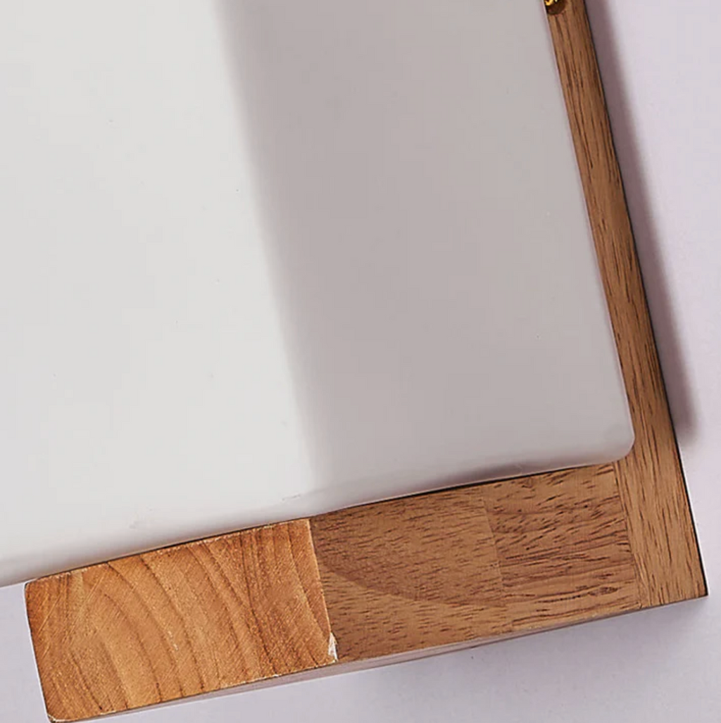 Wood Wall Sconce Glass Shade | Modern Minimalist Style | Soft Ambient Lighting for Bedrooms Hallways and Living Rooms