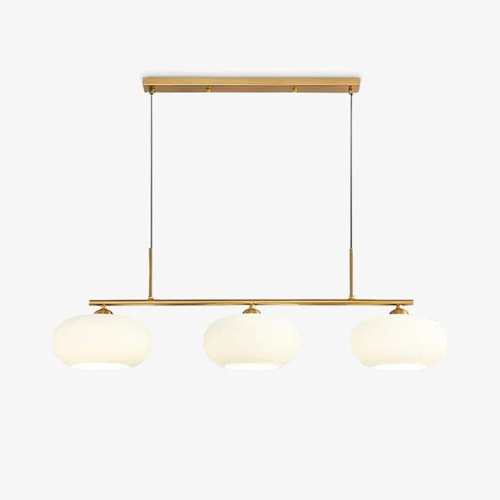 Linear Triple Glass Pendant Light