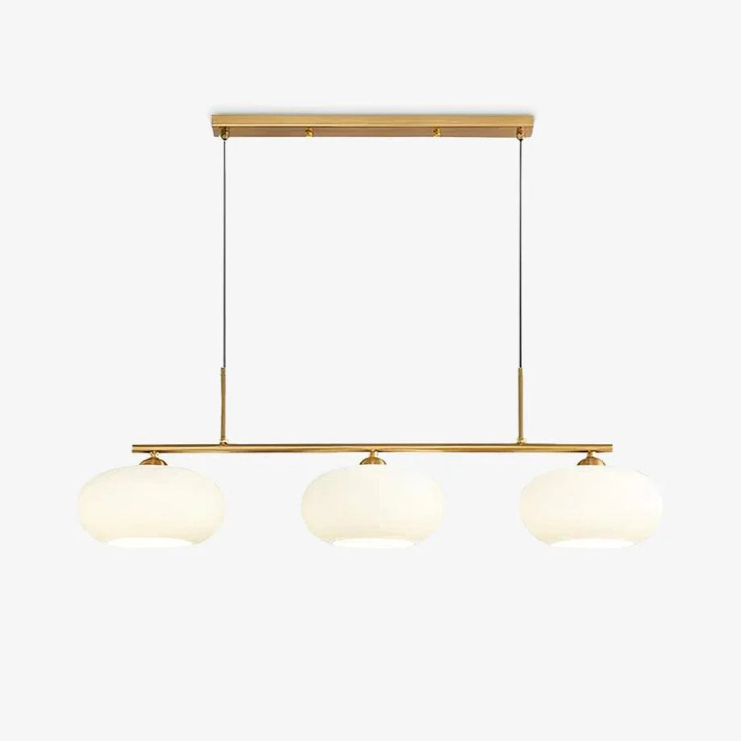 Linear Triple Glass Pendant Light