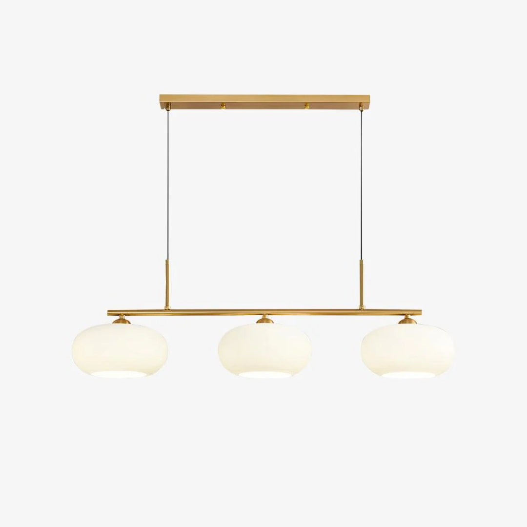 Linear Triple Glass Pendant Light